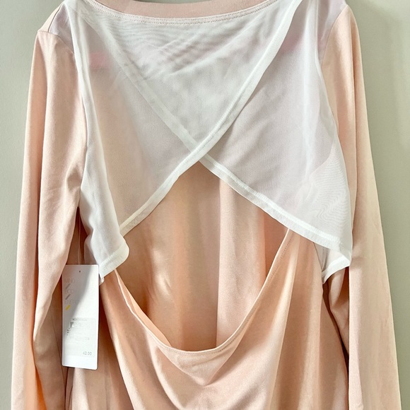 Zella Girl Pink Mesh Open Back Tee Size L 10/12 NWT - Picture 7 of 13